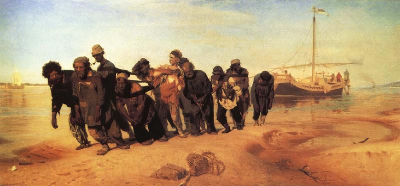 Ilya Repin Boat tracker Spain oil painting art